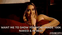 Lying In Bed Sexy Time GIF - Lying In Bed Sexy Time Hillary Duff GIFs