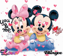 Love You Mickey Mouse GIF - Love You Mickey Mouse You And Me GIFs