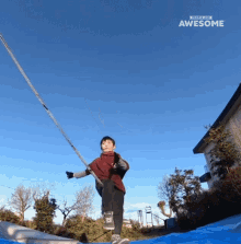 flip people are awesome tight line slack line trick flip people are awesome tight line slack line trick