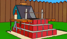 Construction GIF - Construction Lol Simpsons GIFs