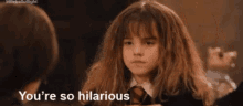 Deadpan Hermione GIF - Deadpan Hermione Youre Hilarious GIFs