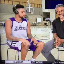 d angelo russell lakers shake hands