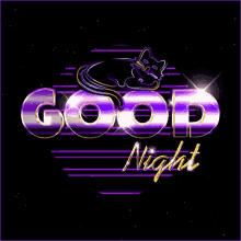 Good Night Cat GIF - Good Night Cat Stars GIFs