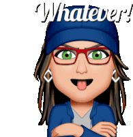 Whatever Yeah Sticker - Whatever Yeah Tongue Out Stickers