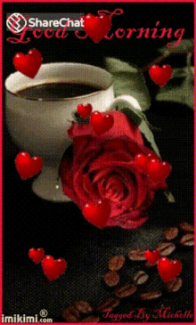 Roses Coffee GIF - Roses Coffee Hearts GIFs