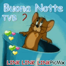 Buona Notte Jerry GIF - Buona Notte Jerry Heart Beating GIFs