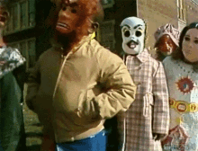 Oh My, How The Times Have Changed... GIF - Halloween Costumes Masks GIFs