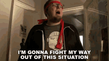 Im Gonna Fight My Way Out Of This Situation Rocco Botte GIF - Im Gonna Fight My Way Out Of This Situation Rocco Botte Mega64 GIFs