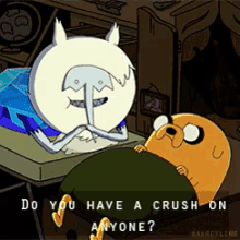 Boy Talk GIF - Adventure Time Boy Talk Do You Have A Crush On Anyone GIFs