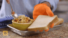 prison spread spread bread sandwich prepare