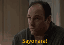 Sopranos Sayonara GIF - Sopranos Sayonara Tony Soprano GIFs