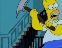 Simpsons Shining GIF - Simpsons Shining Heres Johny GIFs