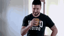 Wide Eyed Drinking GIF - Wide Eyed Drinking Busted GIFs