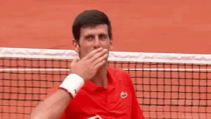 Novak Djokovic Flying Kiss GIF - Novak Djokovic Flying Kiss Smile GIFs