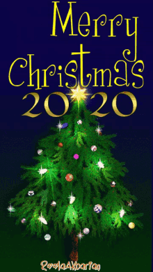 2020 merry christmas christmas tree