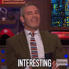 Interesting Andy Cohen GIF - Interesting Andy Cohen Watch What Happens Live GIFs
