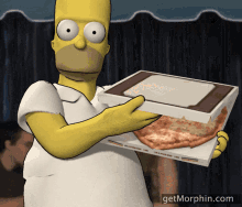 homer simpson simpson hungry pizza heart