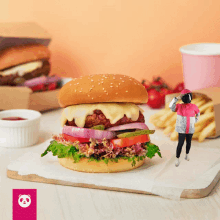 Foodpanda Burger GIF - Foodpanda Food Panda GIFs