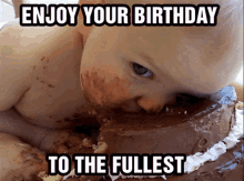 happy birthday baby cake hungry