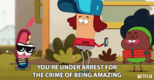 You Re Under Arrest For The Crime Of Being Amazing Netflix GIF - You Re Under Arrest For The Crime Of Being Amazing Netflix Pinky Malinky GIFs