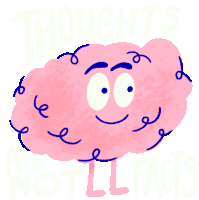 Thoughts Are Not Facts Mtv Sticker - Thoughts Are Not Facts Mtv Mental Health Stickers