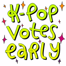 kpop votes early kpop black pink bts red velvet