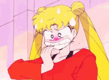 Nail Biting GIF - Nail Biting Sailor Moon GIFs