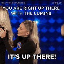 its up there family feud its up there family feud