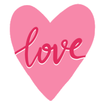 Unicorn Love Sticker - Unicorn Love Heart Stickers