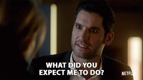 What Did You Expect Me To Do Tom Ellis GIF - What Did You Expect Me To Do Tom Ellis Lucifer Morningstar GIFs