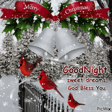 good night sweet dreams sleep well sleep tight merry christmas