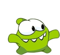 Clapping Om Nom Sticker - Clapping Om Nom Om Nom And Cut The Rope Stickers