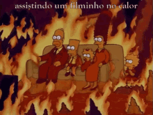 the simpsons on fire family