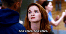 Greys Anatomy April Kepner GIF - Greys Anatomy April Kepner And Stare And Stare GIFs