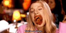 funny white chicks disgusting food mouthful