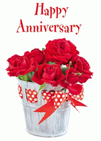 Happy Anniversary Flowers GIF - Happy Anniversary Flowers Roses GIFs