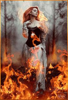 Fantasy Fire GIF - Fantasy Fire Fantasy Lady GIFs