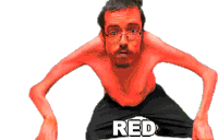 Red Ricky Berwick Sticker - Red Ricky Berwick Stare Stickers