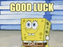 Good Luck Spongebob GIF - Good Luck Spongebob Luck GIFs