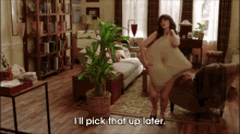 Doing Sexy Things With A Plant GIF - Newgirl Jess Naked GIFs