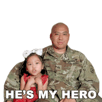 Hes My Hero Happily Sticker - Hes My Hero Happily My Dad Is My Hero Stickers