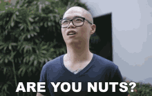 Are You Nuts Never Chris Cantada GIF - Are You Nuts Never Chris Cantada Chris Cantada Force GIFs