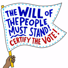 the will of the people the will of the people must stand certify the vote certify the election joe biden