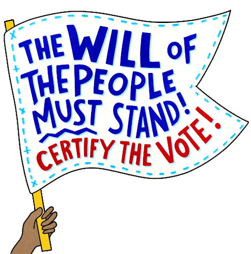 The Will Of The People The Will Of The People Must Stand Sticker - The Will Of The People The Will Of The People Must Stand Certify The Vote Stickers