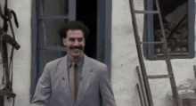 Borat Enters Fight Smiling GIF - Borat Enters Fight Smiling Excited GIFs