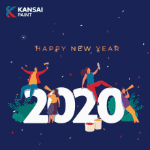 Happy New Year Kansai Paint GIF - Happy New Year Kansai Paint 2020 GIFs