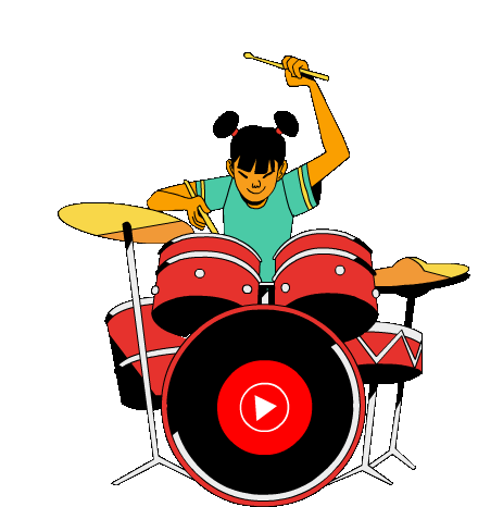 Drums Drumming Sticker - Drums Drumming Jamming Stickers