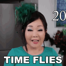 Time Flies Emily Kim GIF - Time Flies Emily Kim Maangchi GIFs