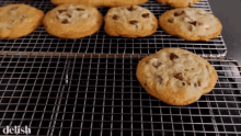 Chocolate Chip Cookies Bake Goods GIF - Chocolate Chip Cookies Bake Goods Dessert GIFs
