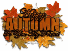 Happy Autumn First Day Of Fall GIF - Happy Autumn First Day Of Fall Leaves Falling GIFs